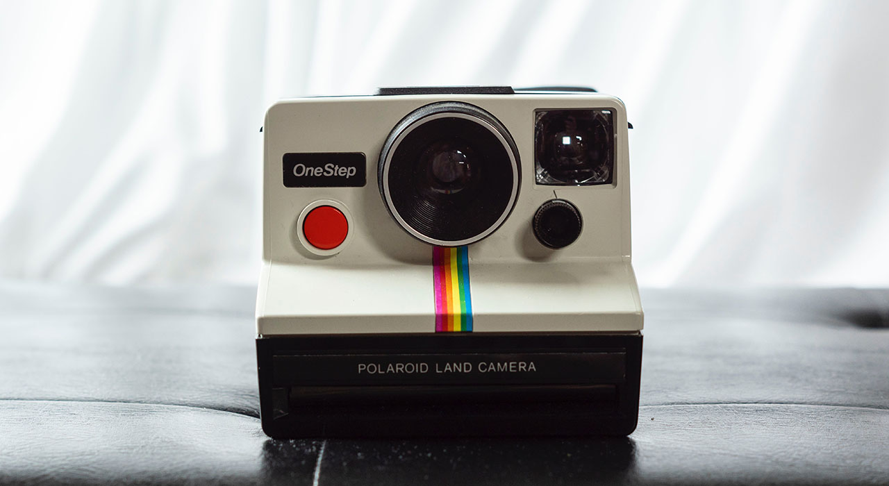 Old Polaroid camera