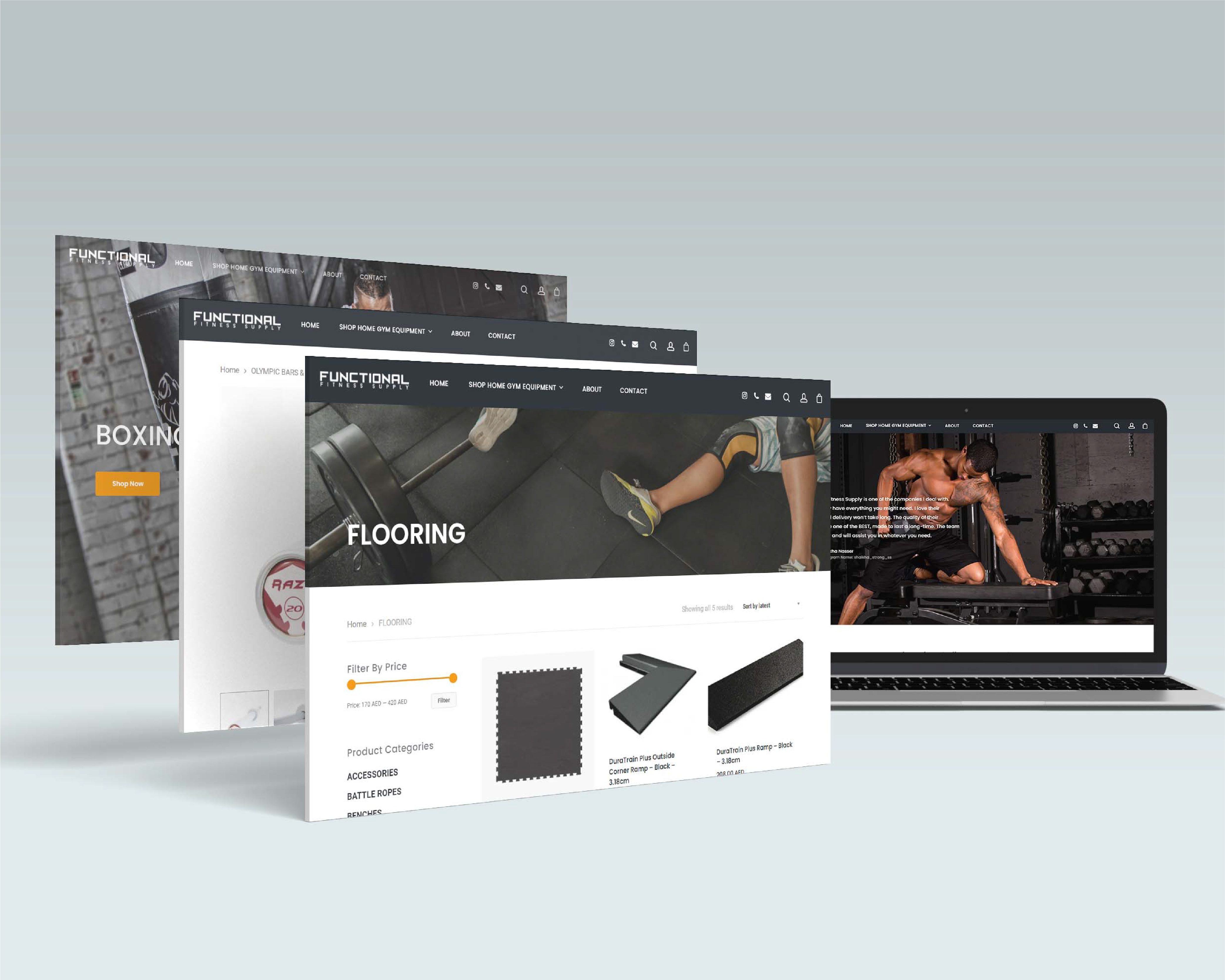 Functional Fitness Supply website design